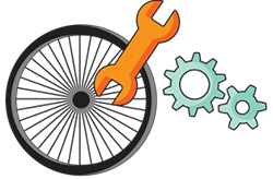 bicycle wheel and repair kit